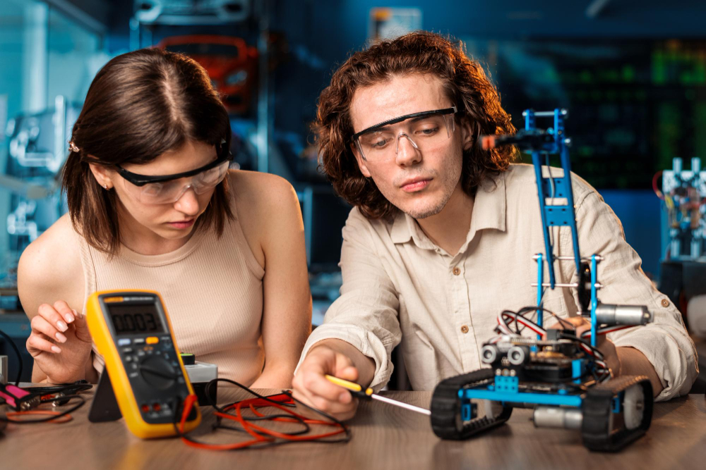 imagen estudiantes de electricidad