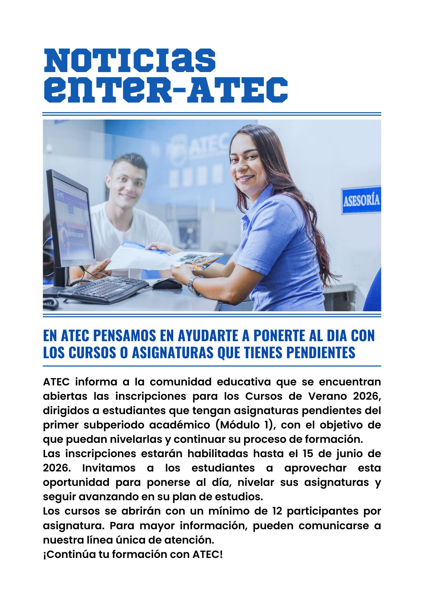 curso de verano ATEC