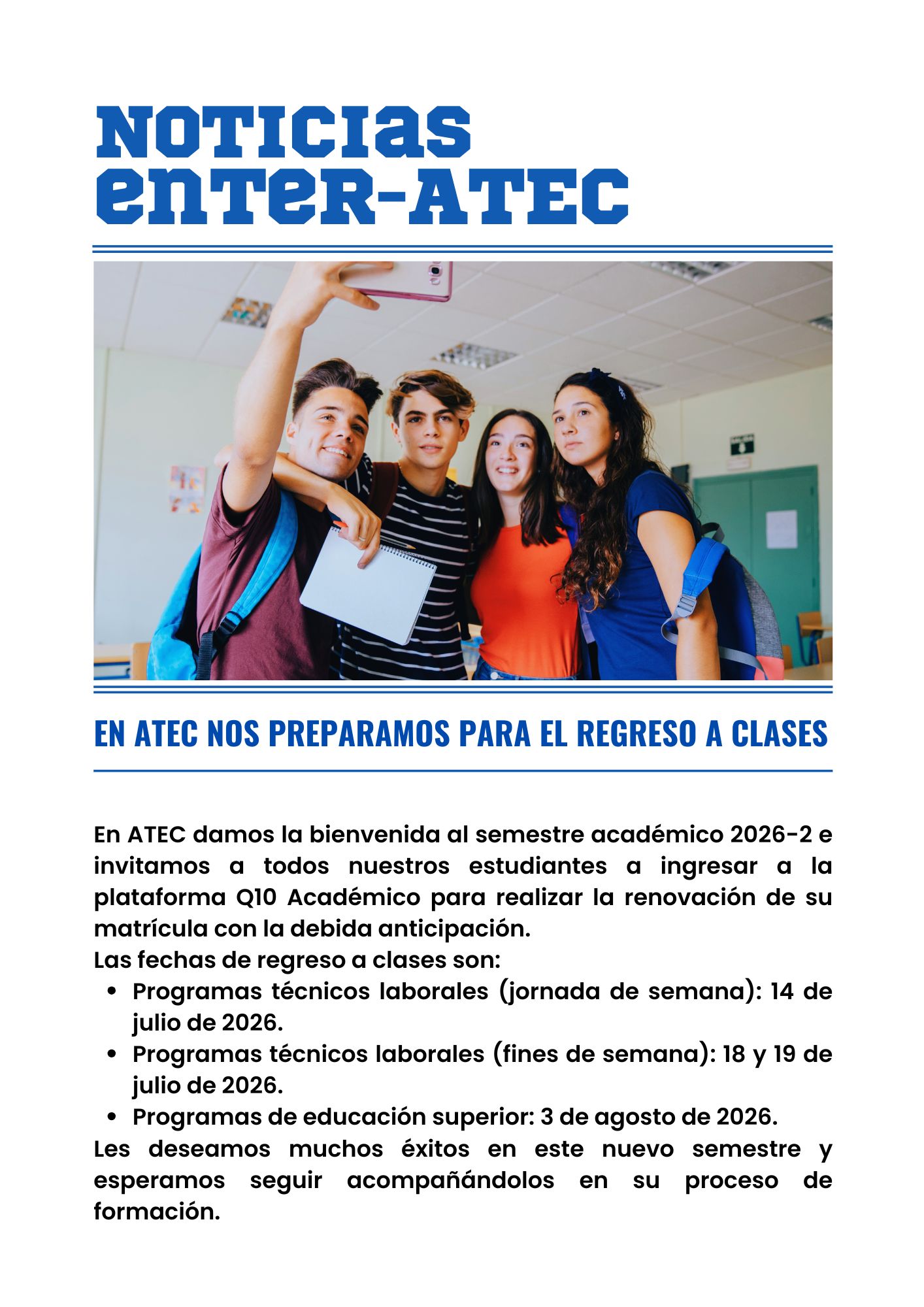 inicio de clases