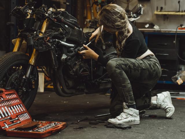 Desvare de motocicletas para mujeres