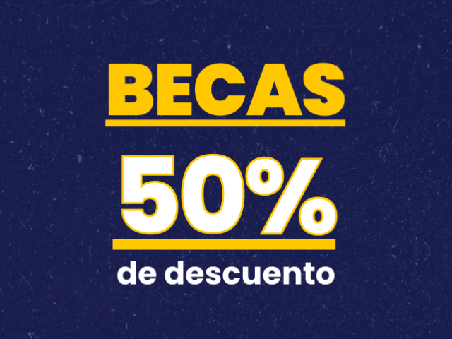 Becas 50% de descuento