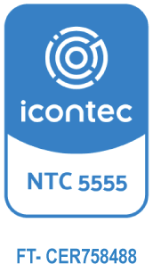 Certificación icontec NTC 5555, código FT-CER758488