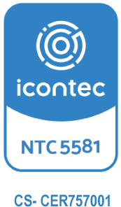 Certificación icontec NTC 5581, código CS-CER757001