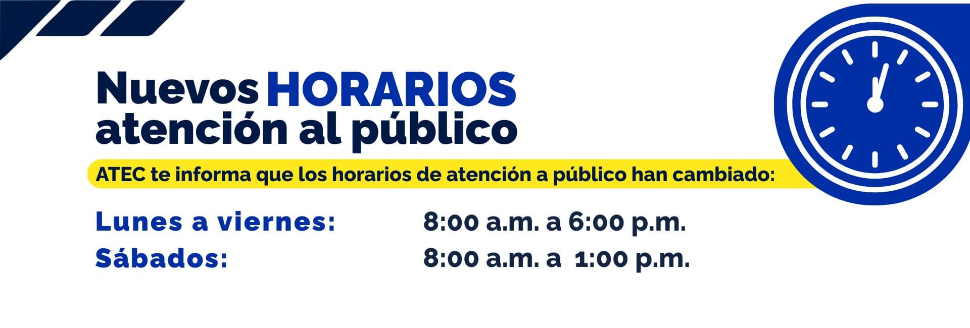 Horarios ATEC